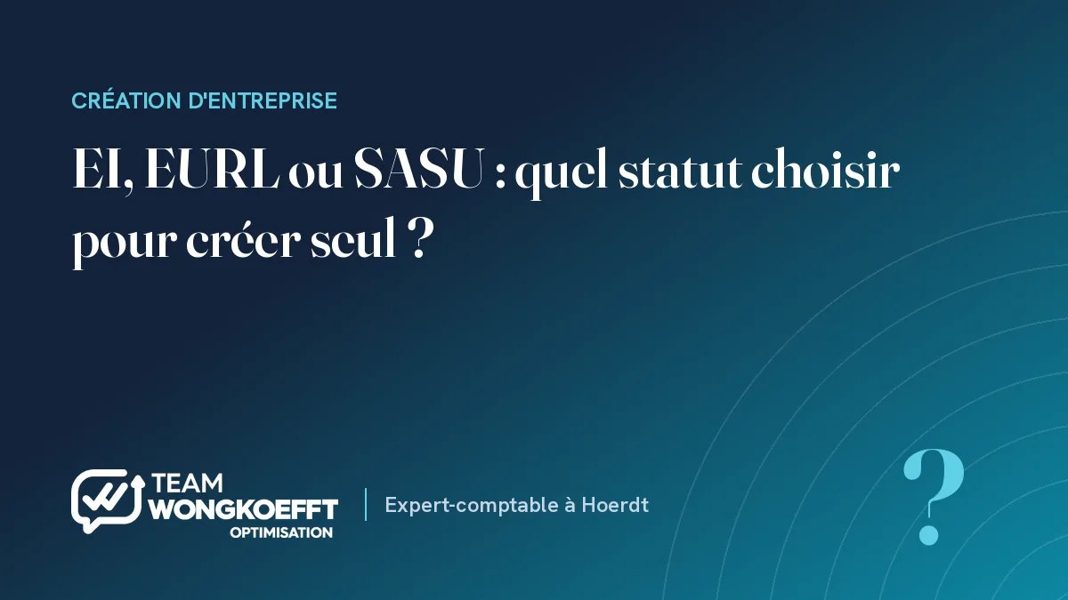 EI, EURL ou SASU : quel statut choisir pour créer seul ?